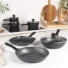 Salter BW05751S2EU7 Megastone 3-Piece Saucepan Set