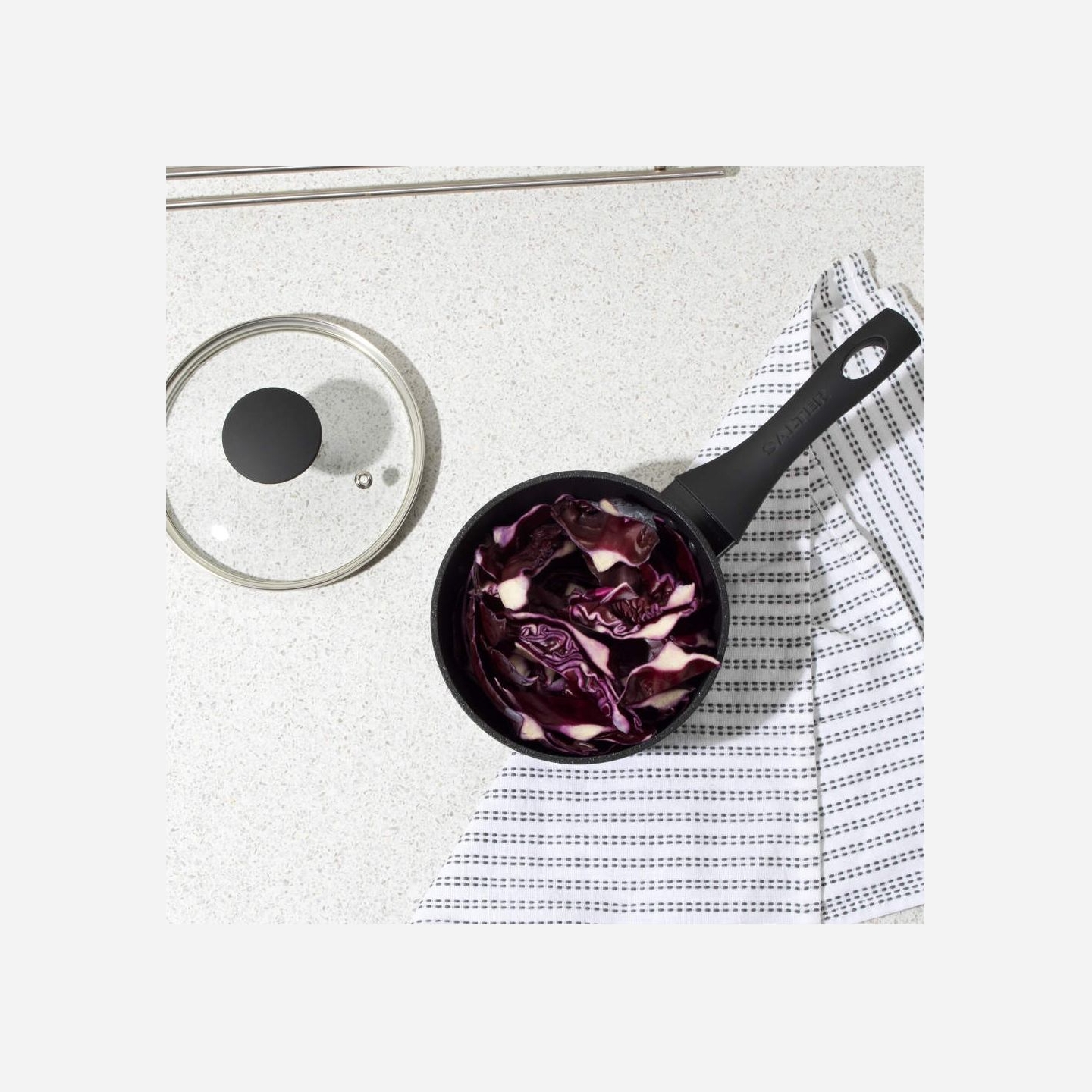 Salter BW09322AR Megastone Noir 16cm Saucepan