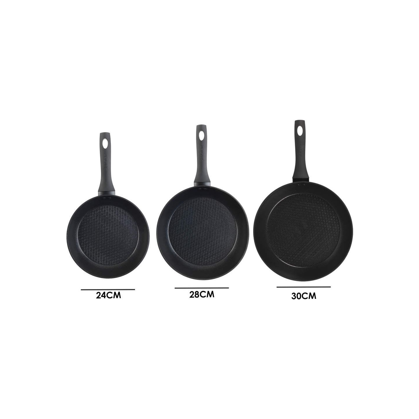 Salter BW08773 Geo Hex 3-Piece Fry Pan Set - 20/24/28cm