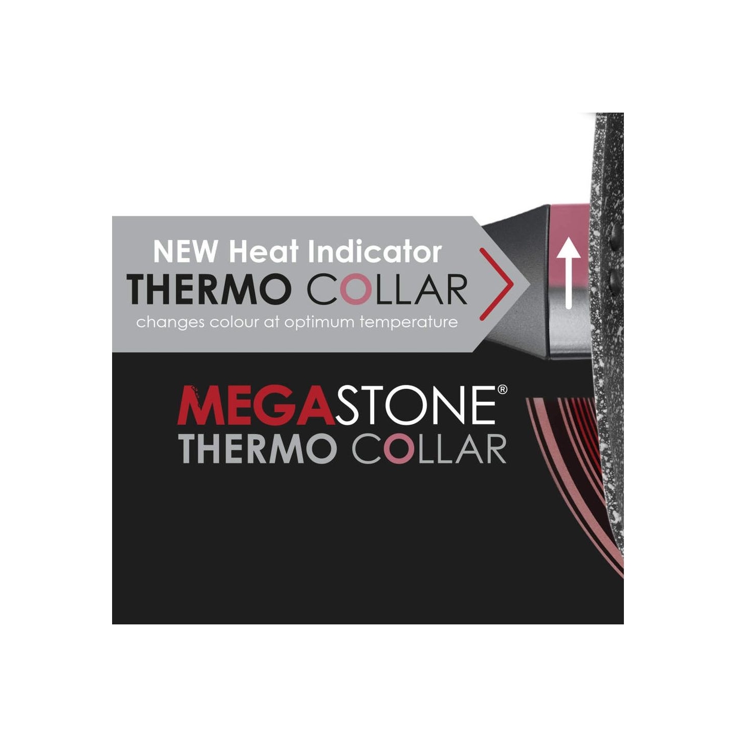 Salter BW10702BRMFOB Megastone Thermo Collar 28cm Griddle Pan