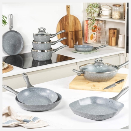 Salter BW02773G1EU7 Marblestone 28cm Griddle Pan