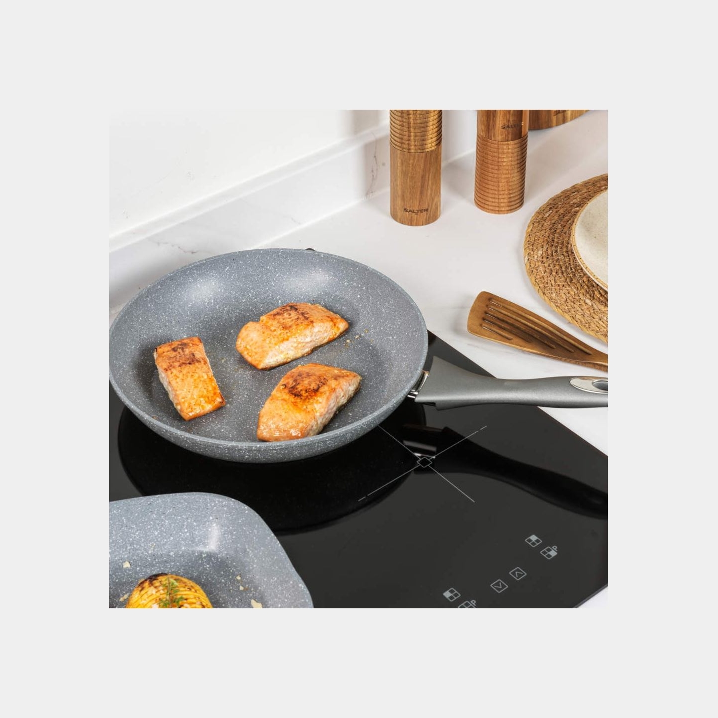 Salter BW02764G1EU7 Marblestone 28cm Frying Pan