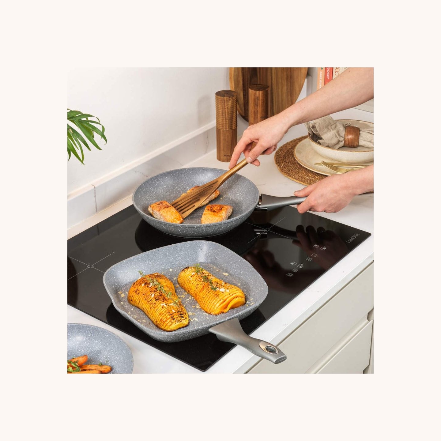 Salter BW02764G1EU7 Marblestone 28cm Frying Pan