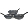 Salter BW11459BRMFOB Megastone Thermo Collar 3-Piece Frying Pan Set - 20/24/28cm