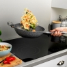 Salter BW02772G2MOR Marblestone Wok 28 cm, Grey