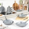 Salter BW02762G2MOR Marblestone 20 cm Fry Pan, Grey