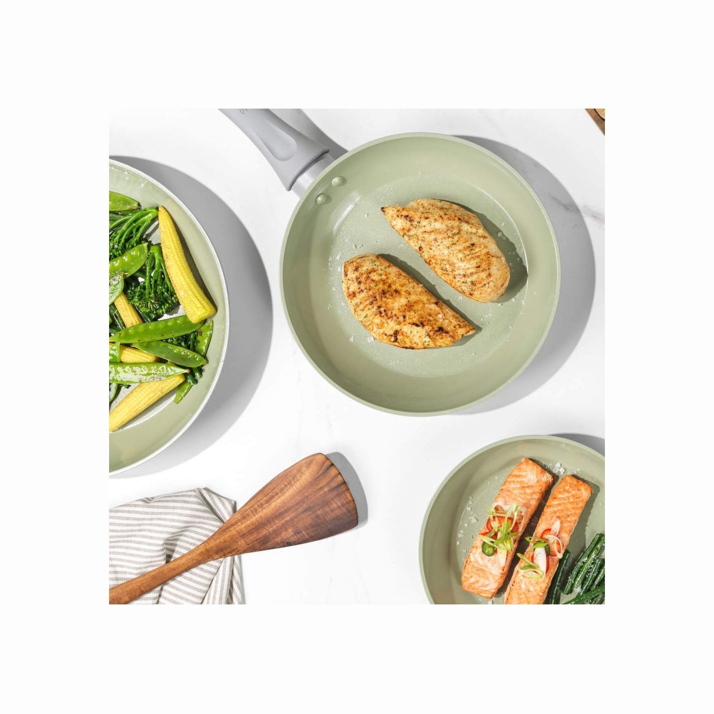 Salter BW092771EU7 Earth 24cm Fry Pan Green