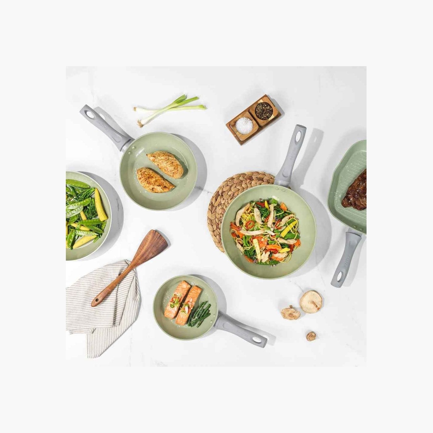Salter BW092771EU7 Earth 24cm Fry Pan Green