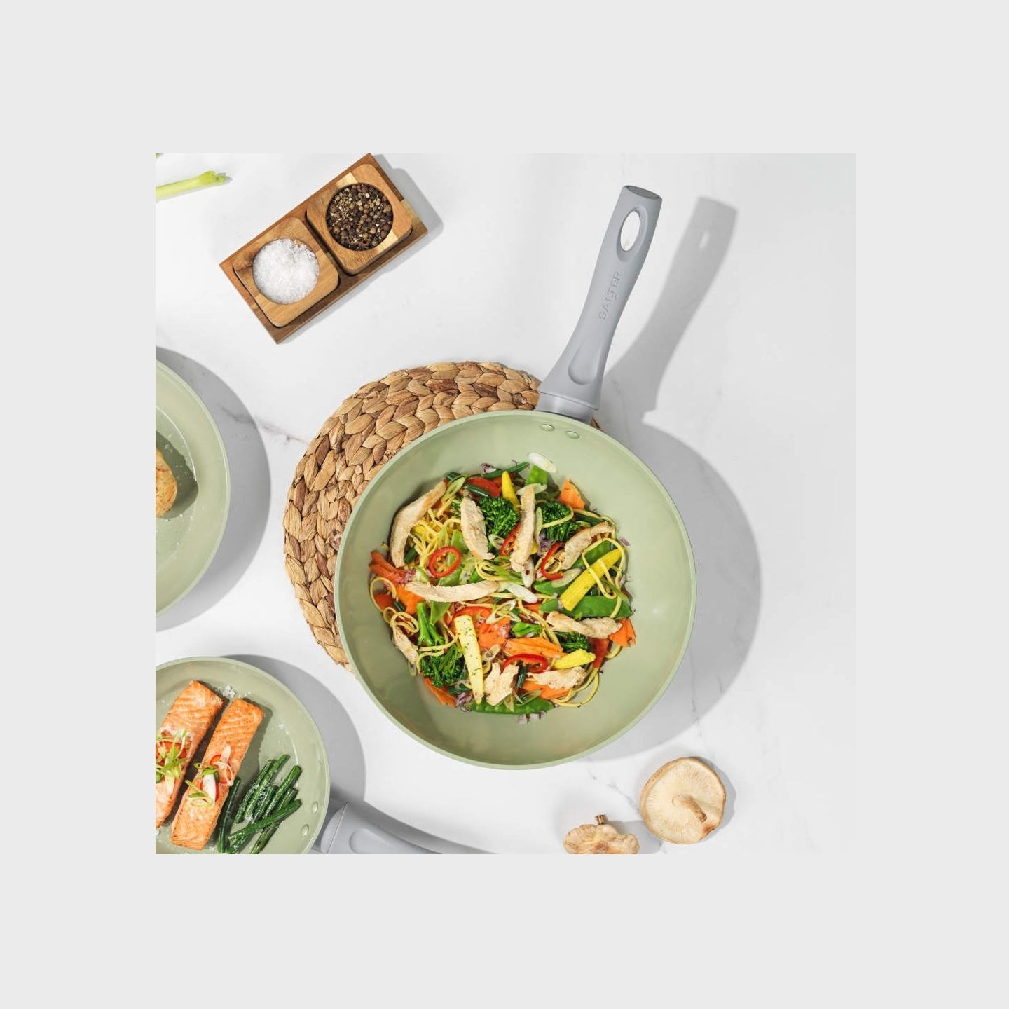 Salter BW092771EU7 Earth 24cm Fry Pan Green