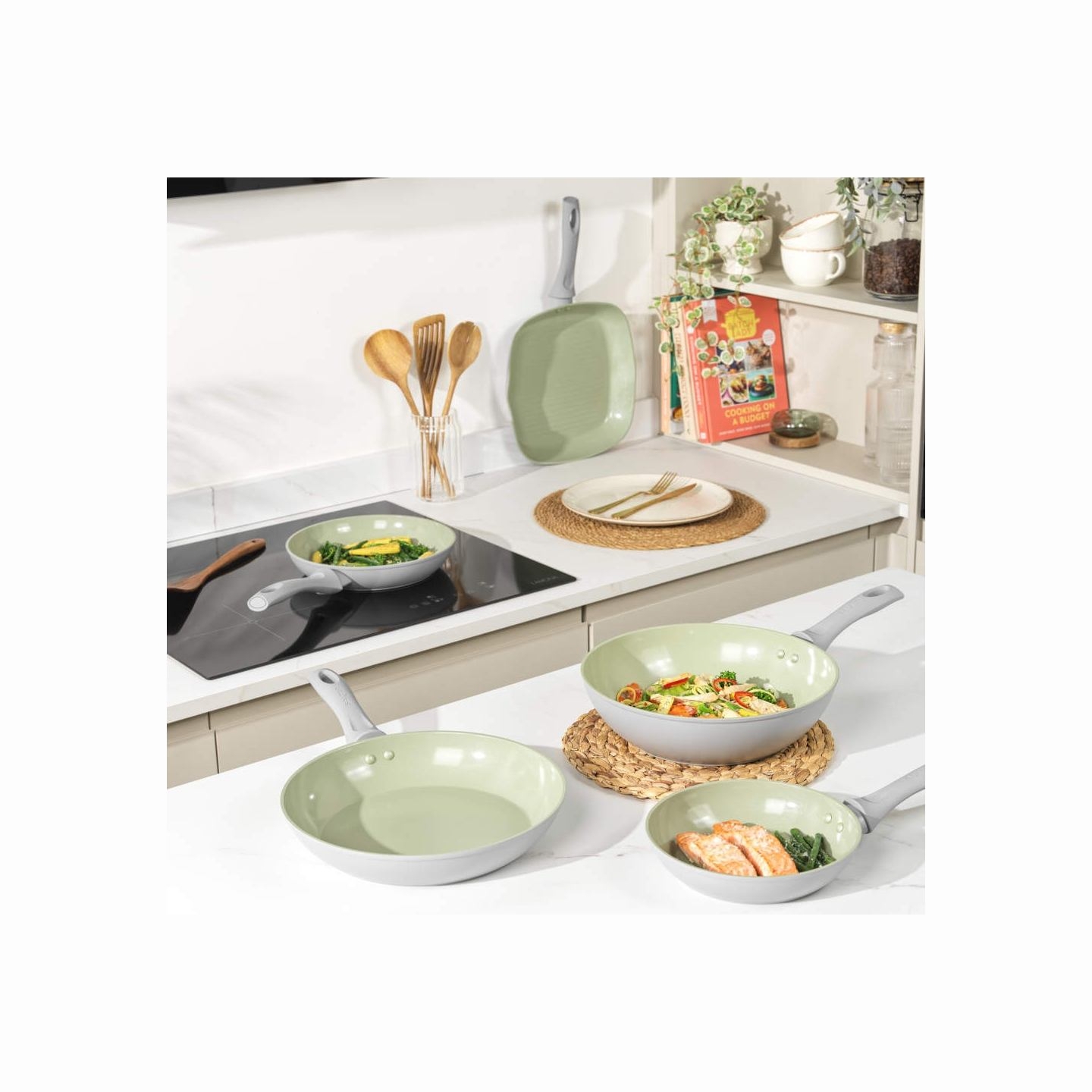 Salter BW092781EU7 Earth 28cm Fry Pan Green