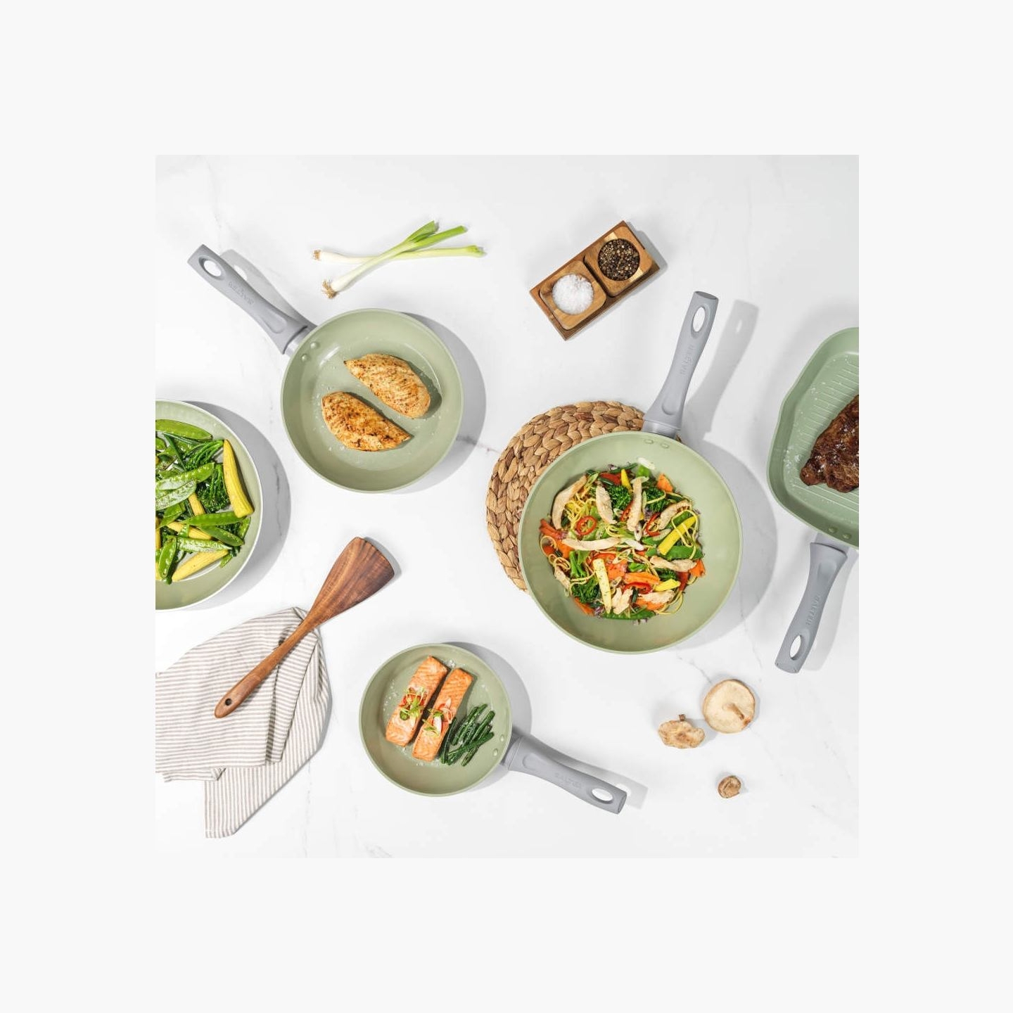 Salter BW092781EU7 Earth 28cm Fry Pan Green