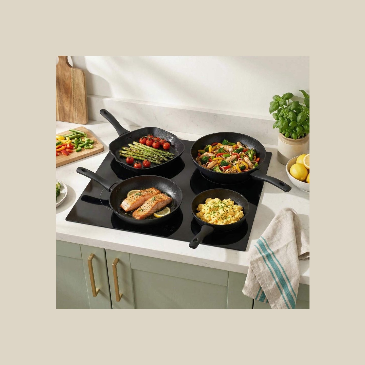 Salter BW11621SA3 Jewel Hex 28cm Fry Pan
