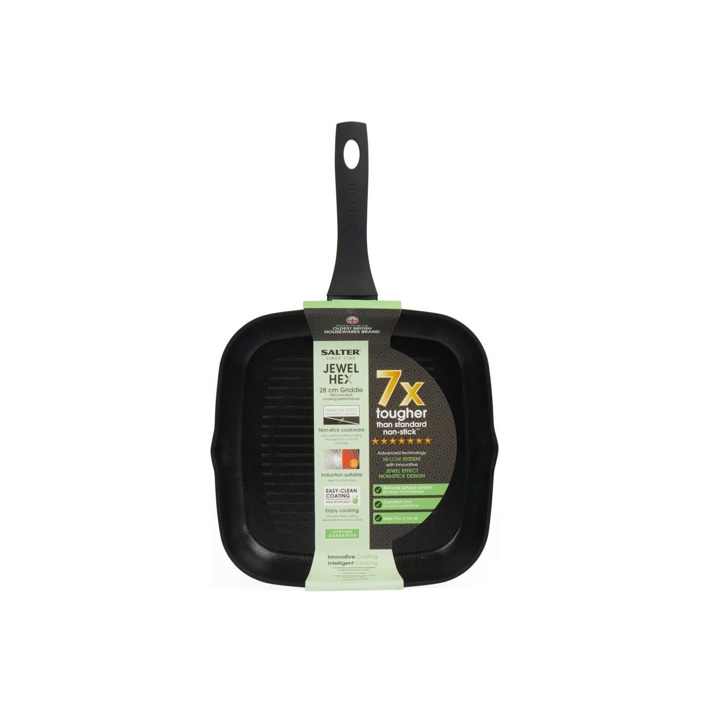 Salter BW116231SA Jewel Hex 28cm Griddle Pan