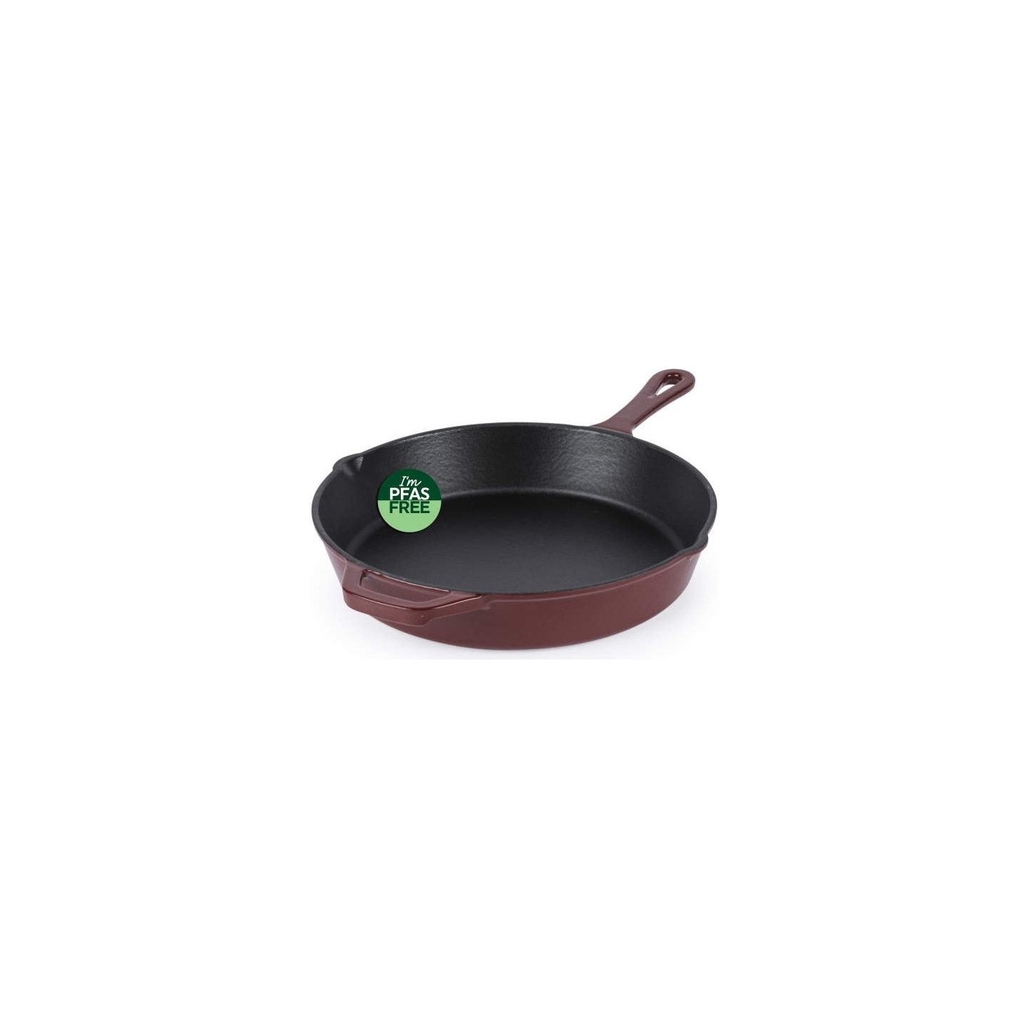 Salter BW13773R Cast Iron 26cm Fry Pan, Red
