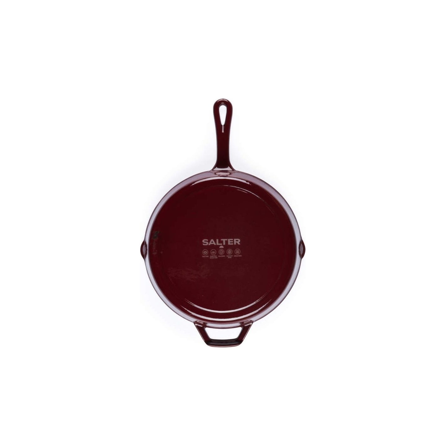 Salter BW13773R Cast Iron 26cm Fry Pan, Red