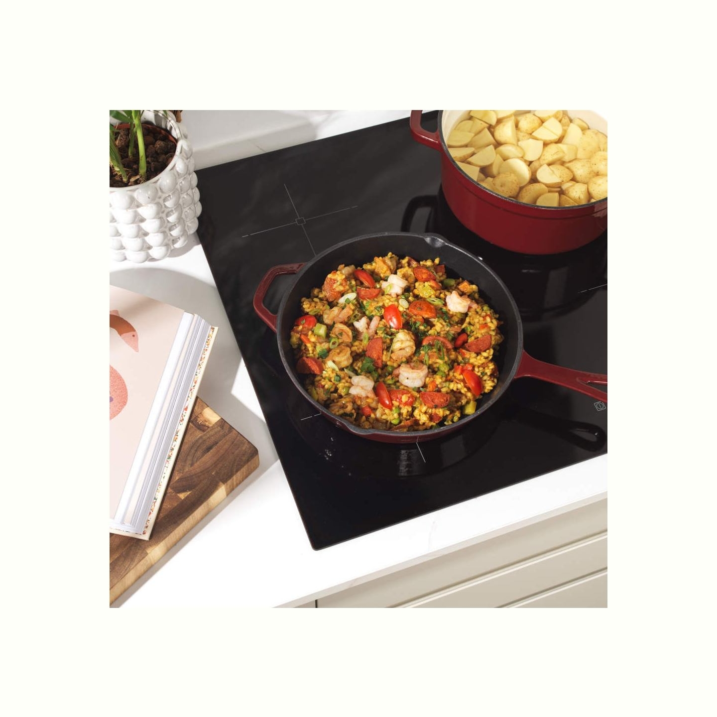 Salter BW13773R Cast Iron 26cm Fry Pan, Red