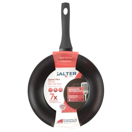 Salter BW11622SA3 Jewel Hex 28cm Stir-Fry Pan