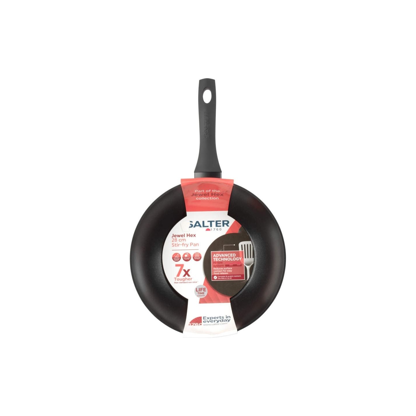 Salter BW11622SA3 Jewel Hex 28cm Stir-Fry Pan
