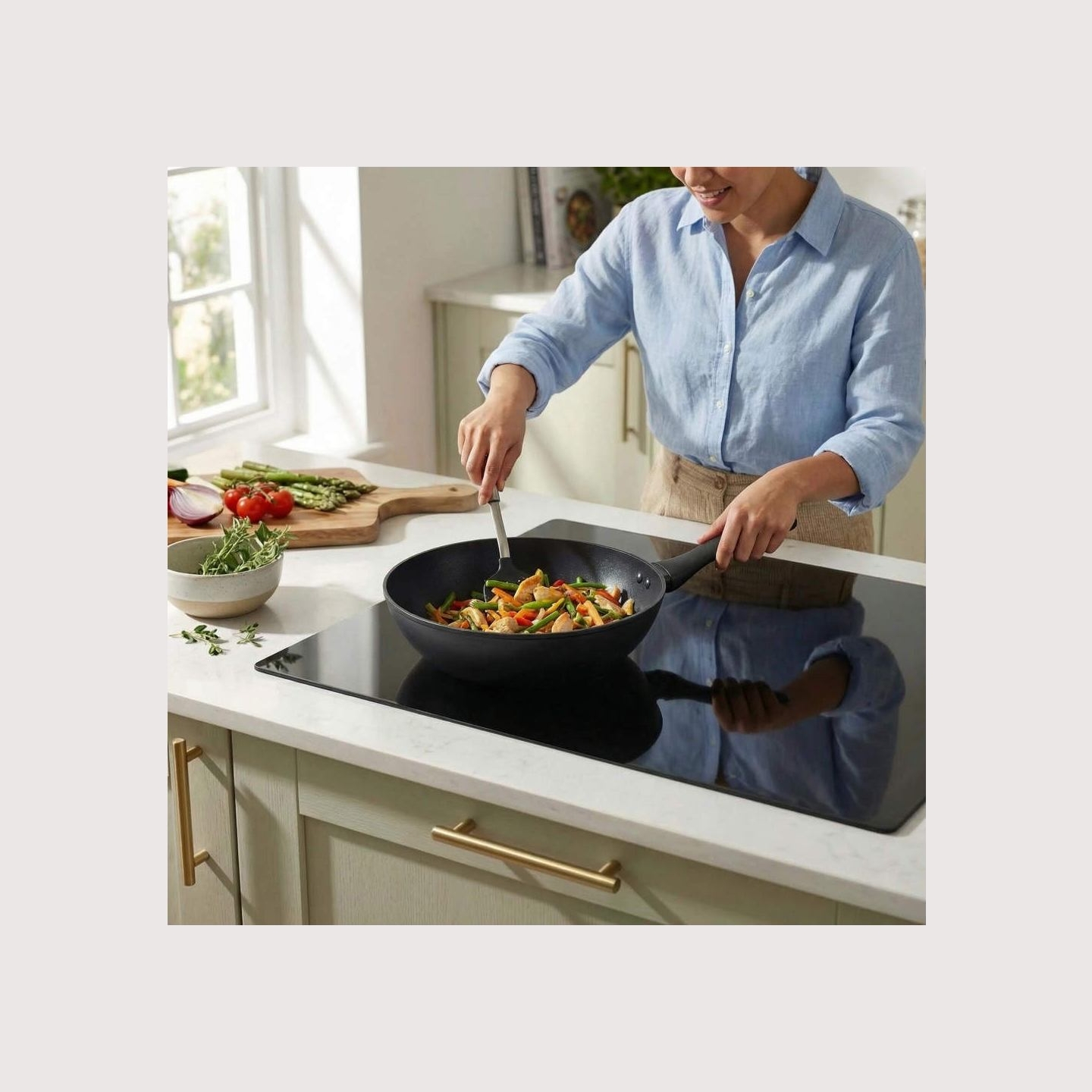 Salter BW11622SA3 Jewel Hex 28cm Stir-Fry Pan