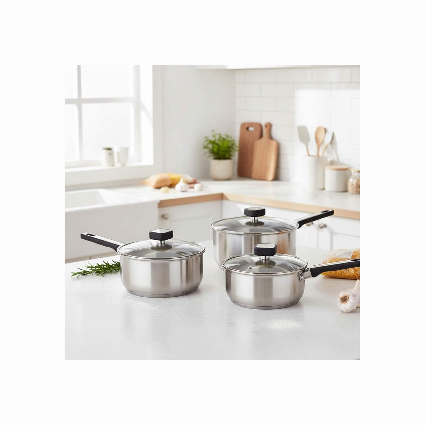 Salter BW14627 Expert  3 Piece (16/18/20cm)  Pan Set
