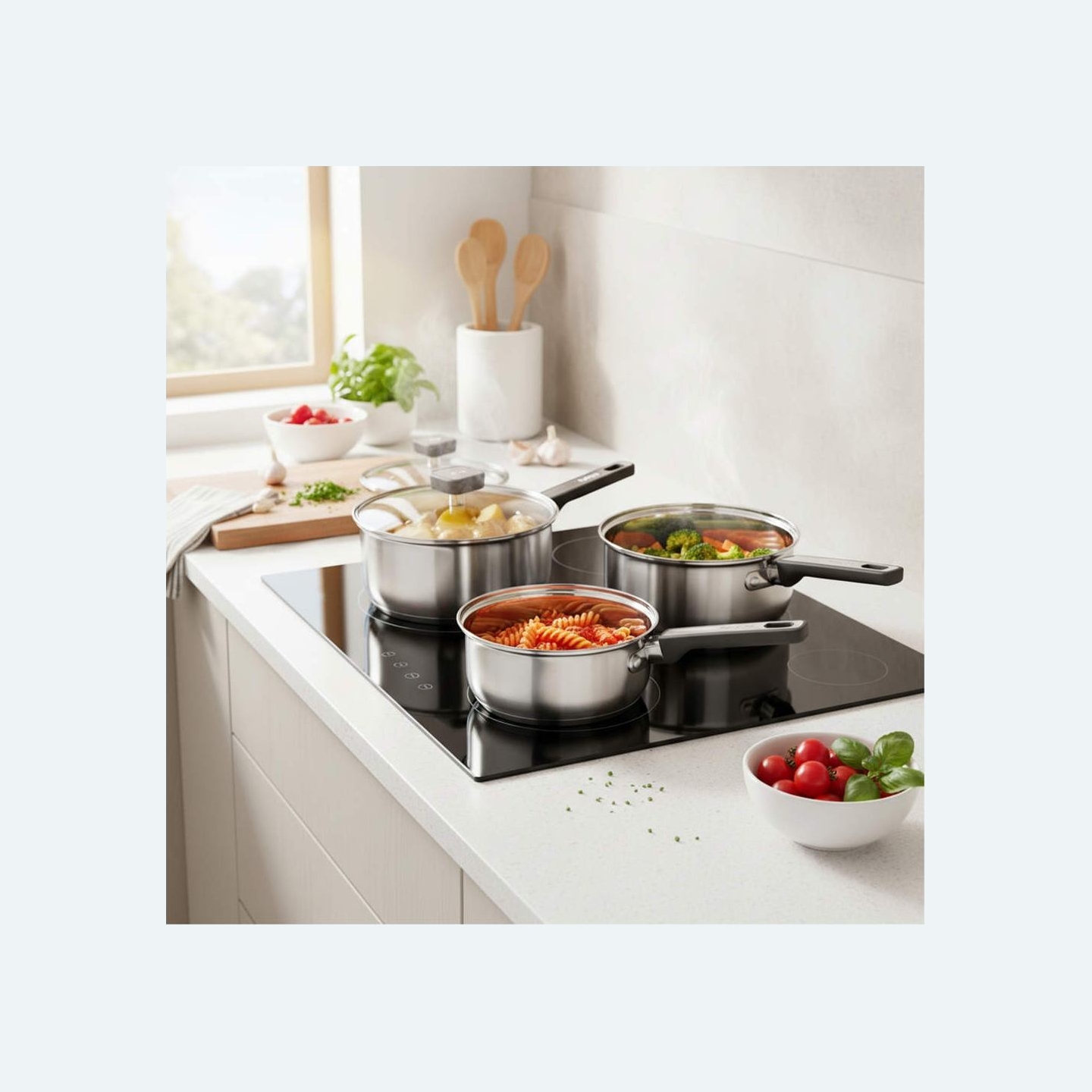 Salter BW14627 Expert  3 Piece (16/18/20cm)  Pan Set