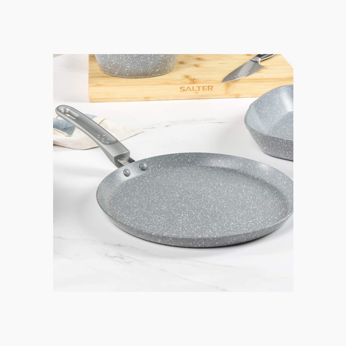 Salter BW13656GEU7 Marblestone 25cm Pancake Pan