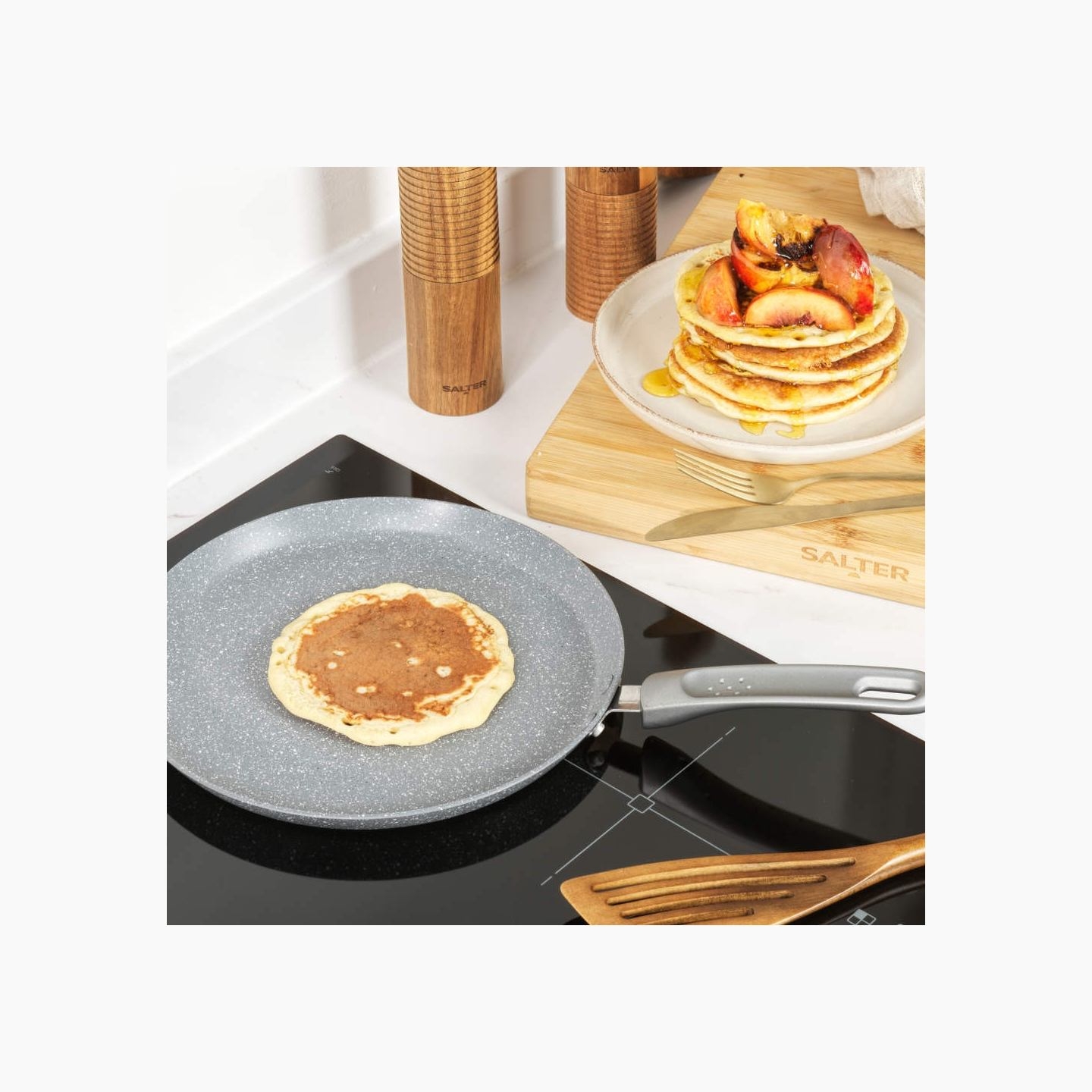 Salter BW13656GEU7 Marblestone 25cm Pancake Pan