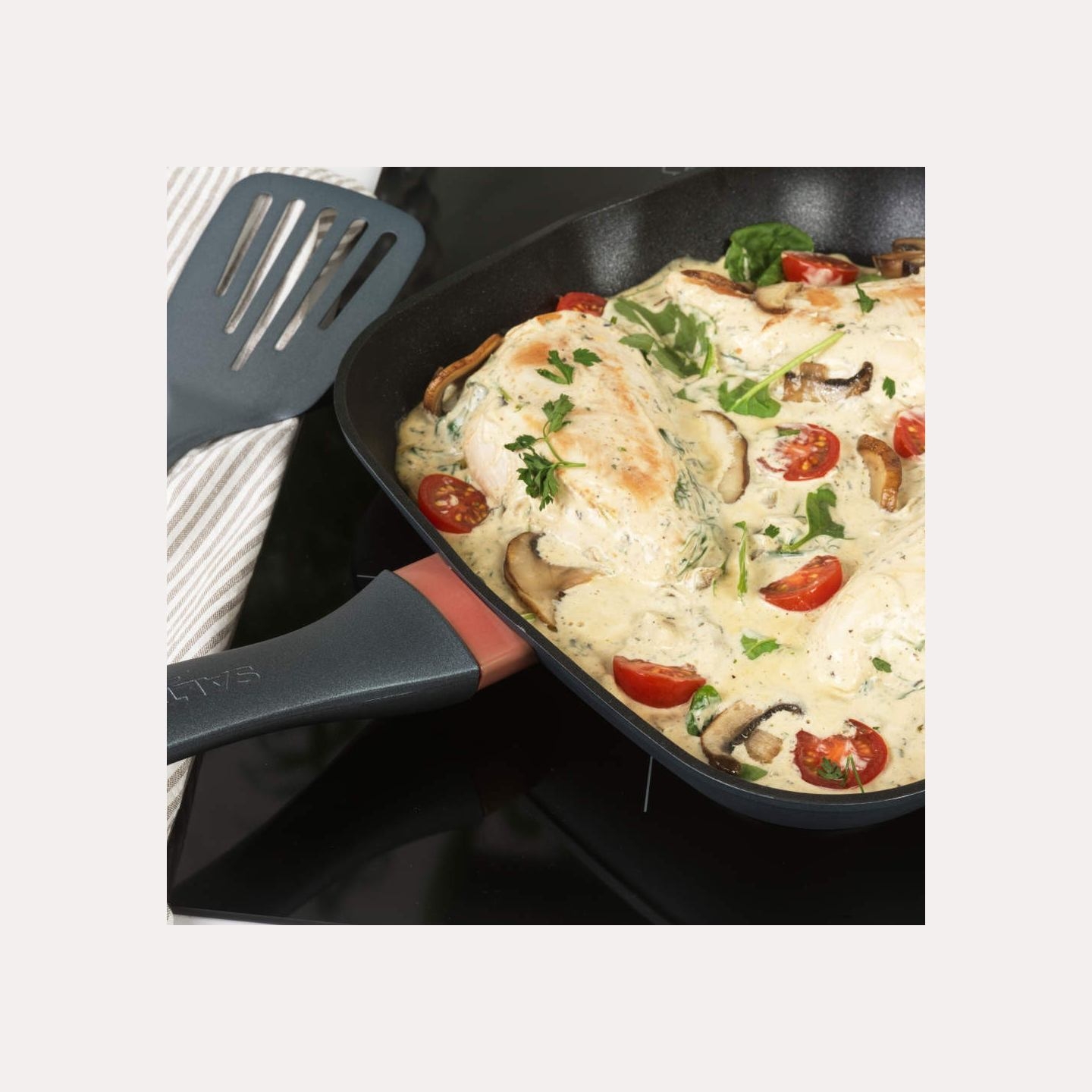 Salter BW13594DU Megastone Excellence 28cm Griddle Pan, Grey