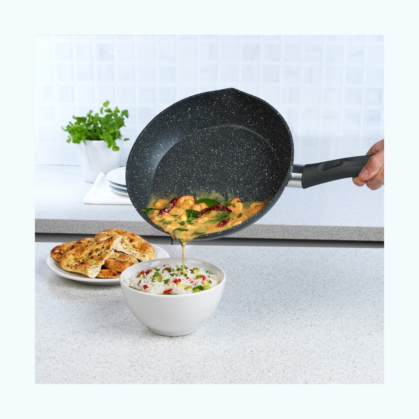 Salter BW09071AR Easy Pour 2 Piece Fry Pan Set