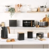 Salter BW12898EU7 Toronto 3-Piece Canister Set Black