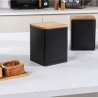 Salter BW12898EU7 Toronto 3-Piece Canister Set Black