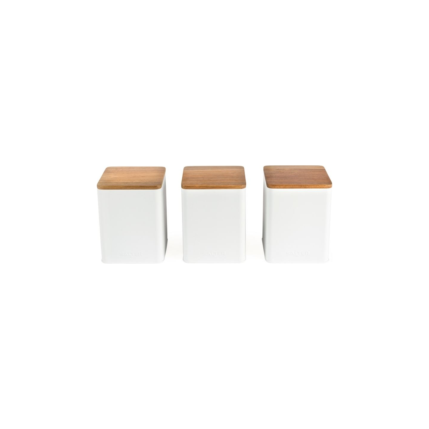 Salter BW12898WEU7 Toronto 3-Piece Canister Set White
