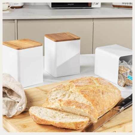 Salter BW12898WEU7 Toronto 3-Piece Canister Set White