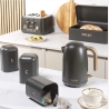 Salter BW13729EU7 Pebble 3-Piece Canister Set Charcoal