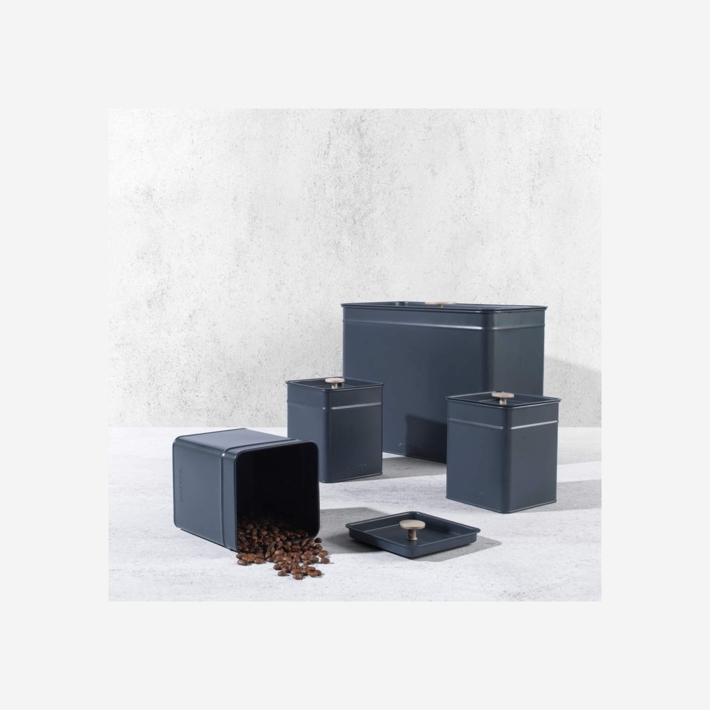 Salter BW126131EU7 Marino 4-Piece Bread Bin & Canister Set