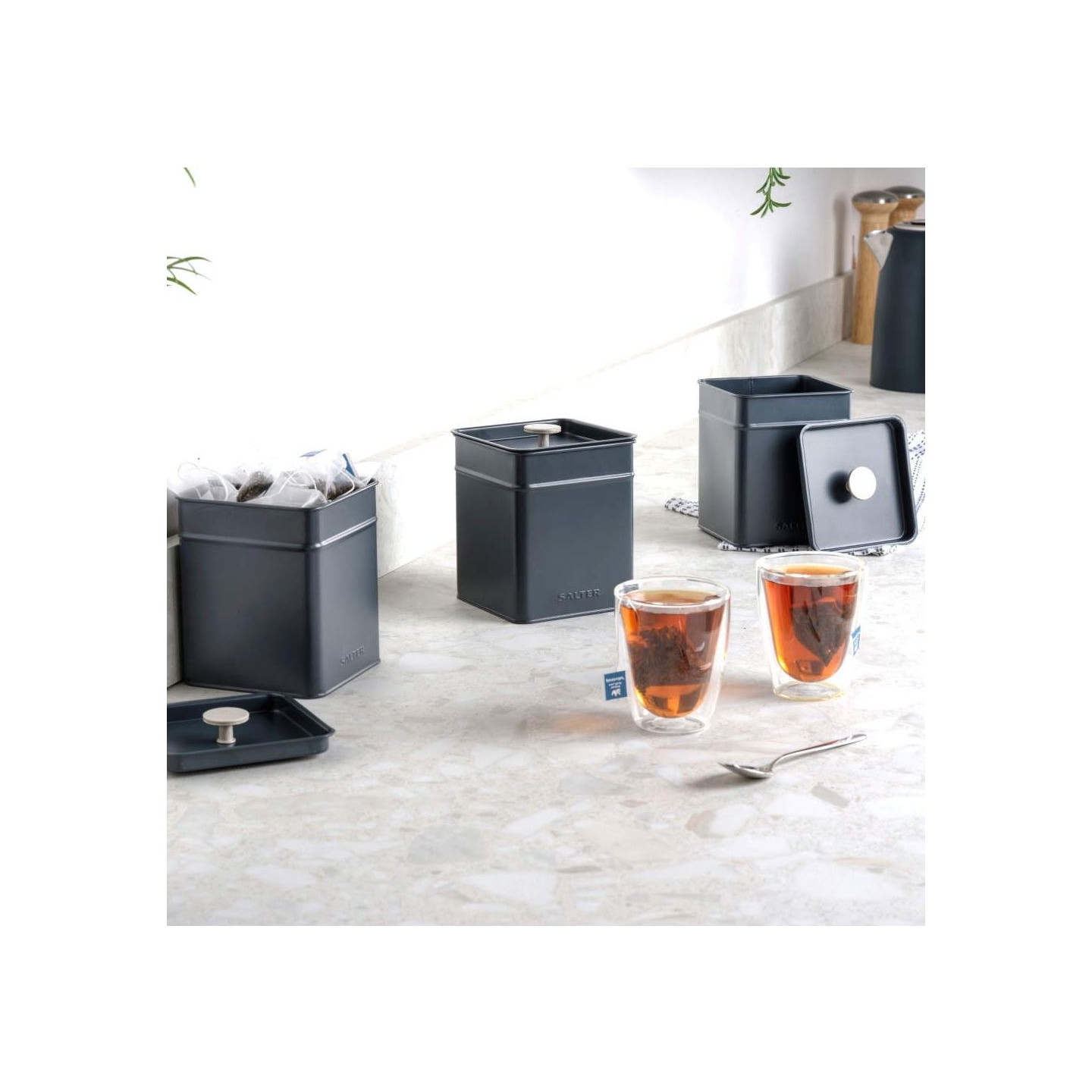 Salter BW124591EU7 Marino 3-Piece Canister Set