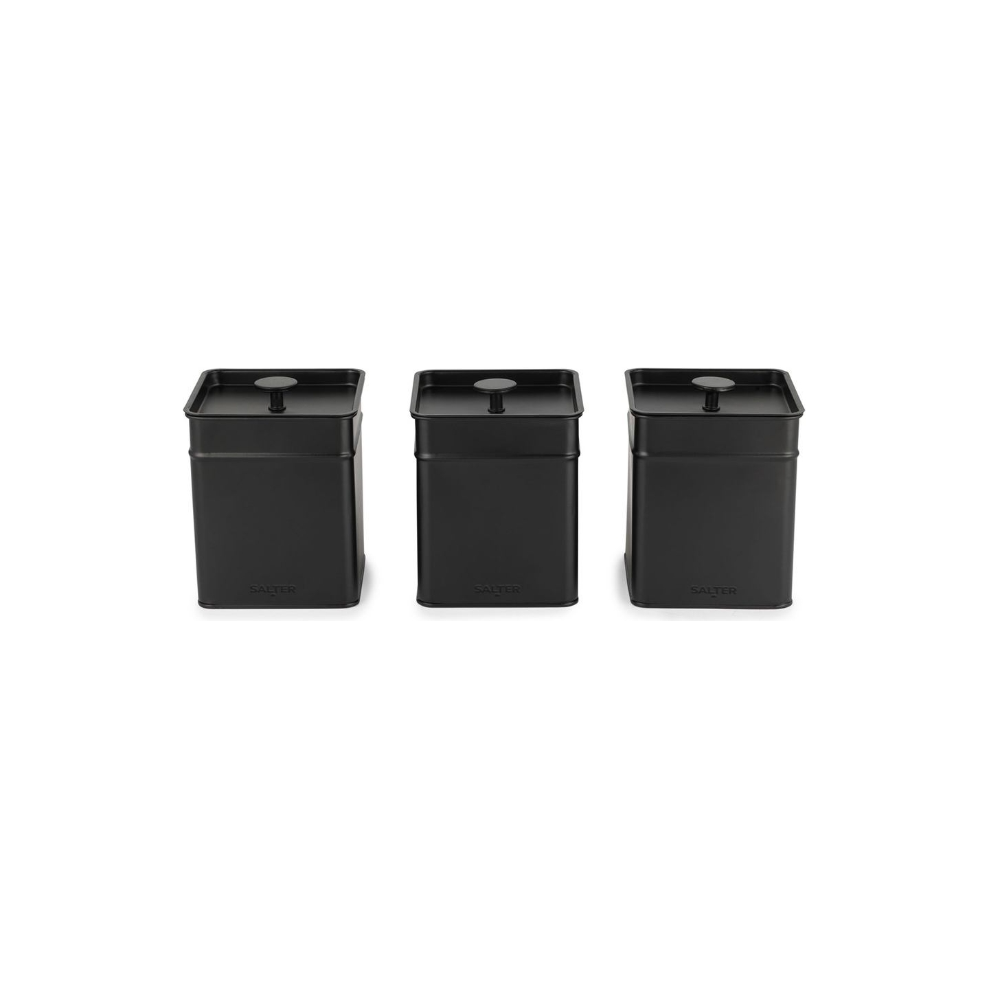Salter BW124571EU7 Kuro 3-Piece Canister Set