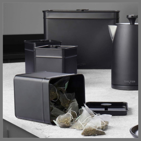 Salter BW124571EU7 Kuro 3-Piece Canister Set
