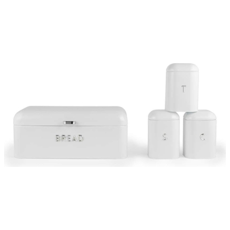 Salter BW14045EU7  Boston 4-Piece Countertop Set, Ice White