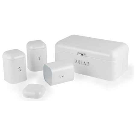 Salter BW14045EU7  Boston 4-Piece Countertop Set, Ice White