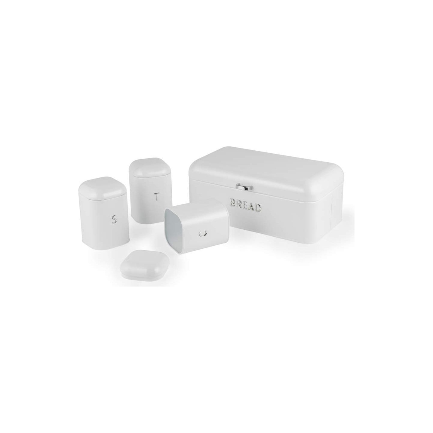 Salter BW14045EU7  Boston 4-Piece Countertop Set, Ice White