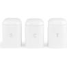 Salter BW14043EU7 Boston 3-Piece Canister Set, White