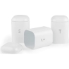 Salter BW14043EU7 Boston 3-Piece Canister Set, White