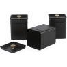 Salter BW14370 Alchemy 3-Piece Canister Set, Black