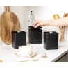 Salter BW14370 Alchemy 3-Piece Canister Set, Black