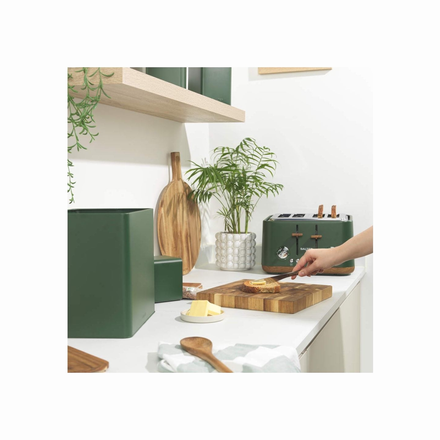 Salter BW12900G Toronto 4-Piece Countertop Set, Green
