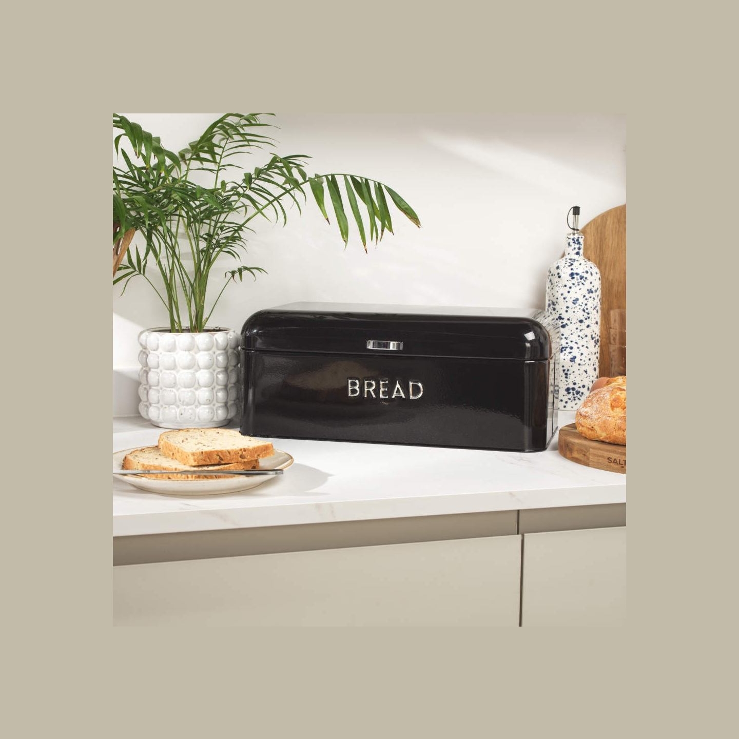 Salter BW14045B Boston 4-Piece Countertop Set, Black