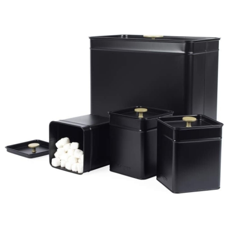 Salter BW14372 Alchemy 4-Piece Countertop Set, Black