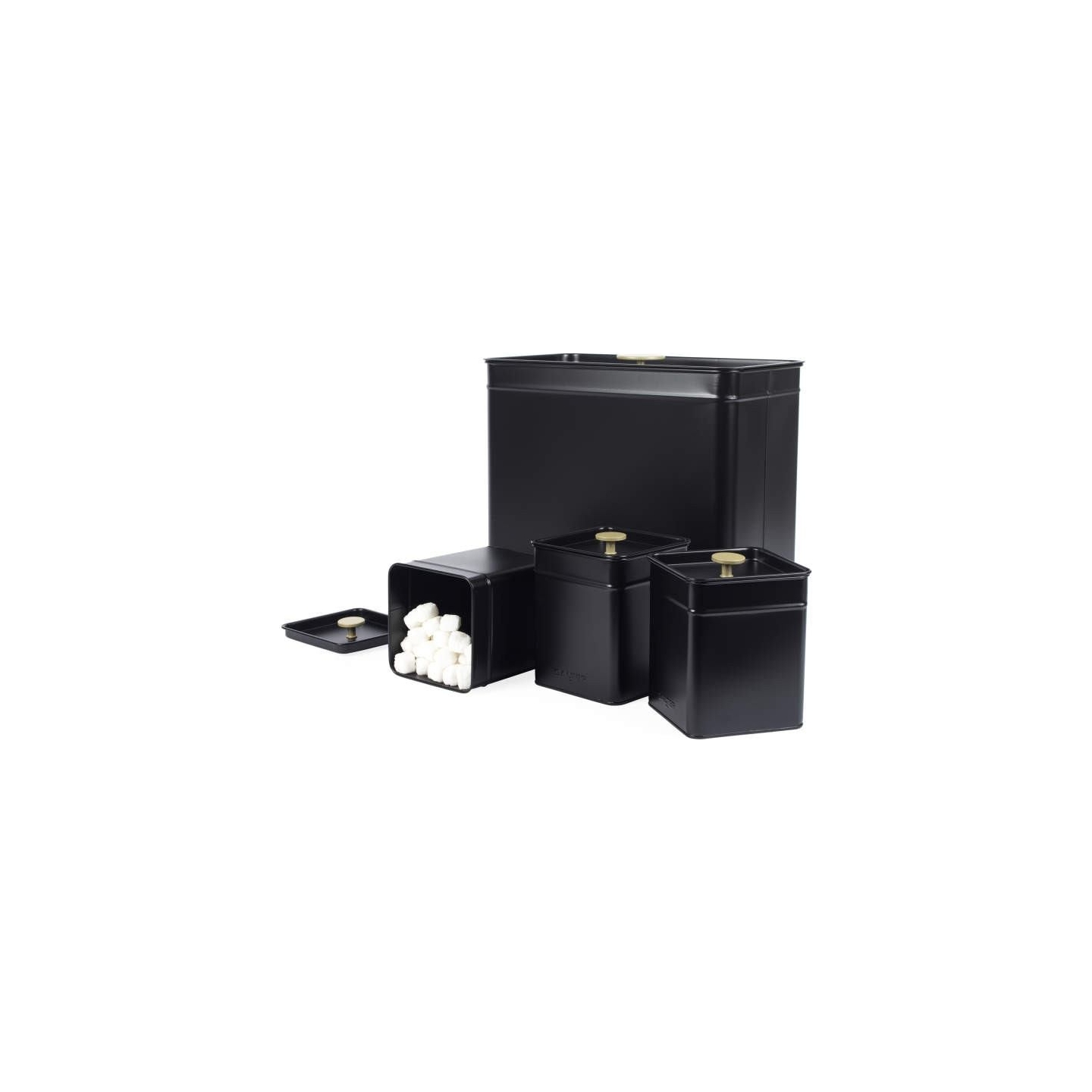 Salter BW14372 Alchemy 4-Piece Countertop Set, Black