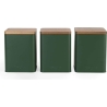 Salter BW12898G Toronto 3-Piece Canister Set, Green